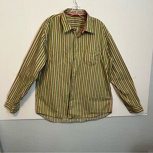 Arnold Zimbuy extra large, striped long sleeve shirt, 100%cotton.